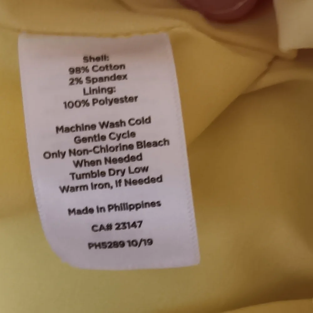 Talbots China Blue on Yellow Toile Print Sleeveless Fit & Flare Dress w/ Pockets